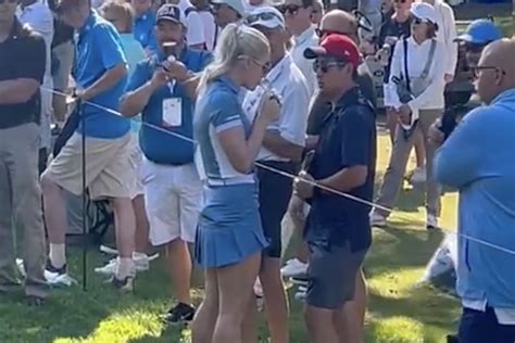 Charley Hull borrows lighter from fan at Solheim Cup, is fitting in ...