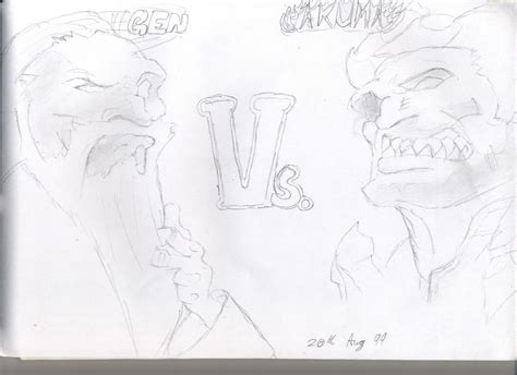 Street Fighter: Gen vs Akuma by Sychowalker on DeviantArt