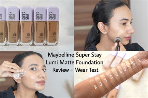 Maybelline Superstay Lumi Matte Foundation Review on Indian Skin – FIVE ...