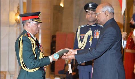 Nepal army chief conferred honorary rank of General in India