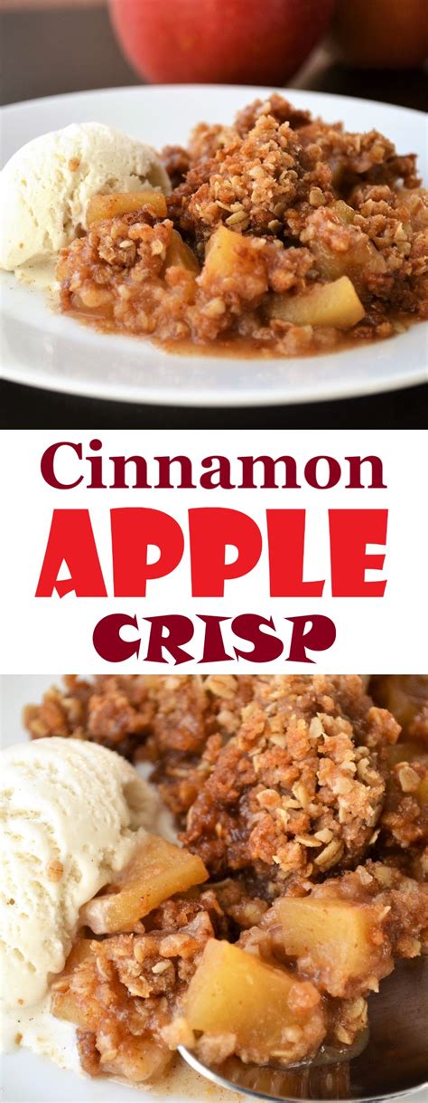 Cinnamon Apple Crisp Recipe - Sum of Yum