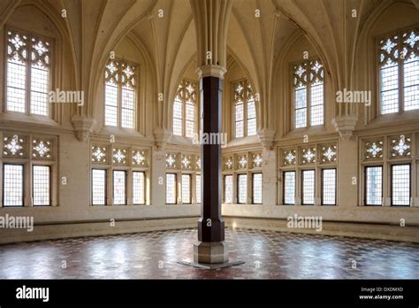 Malbork Castle interior room Stock Photo - Alamy