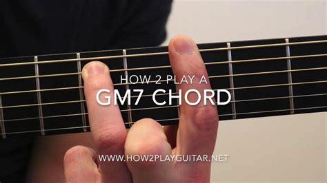 How to play a Gm7 chord on guitar - YouTube