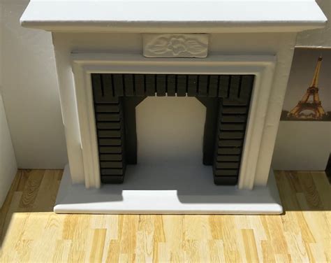 Dollhouse Miniature-fireplace With Shelf - Etsy