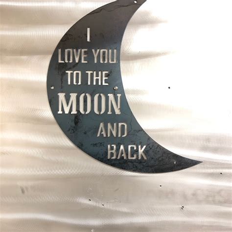 Wood Wall Art Love You to the Moon - Etsy