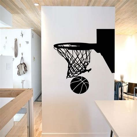 Decal ~ Basketball Hoop ~ Wall Decal 25" x 26" (Black) … - Walmart.com