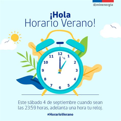 Recuerdan que este sábado 4 de septiembre comienza el horario de verano ...