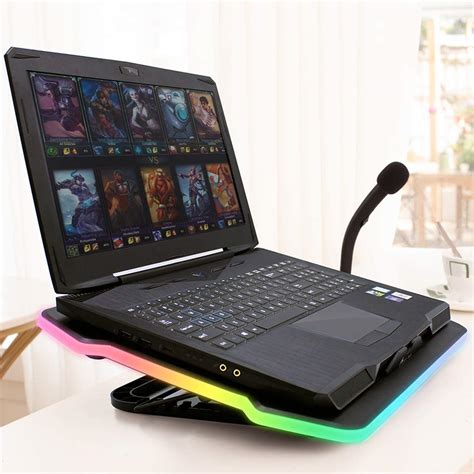 KLIM Ultimate + RGB Laptop Cooling Pad with LED Rim + Gaming Laptop ...