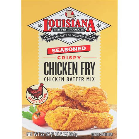 Louisiana Seasoned Crispy Chicken Fry Chicken Batter Mix - Shop ...