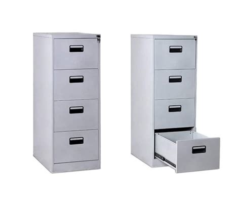 4 Drawer Filing Cabinet Office Documents Safe Steel File Storage ...