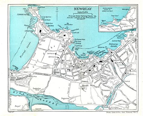 Map of Newquay 1947 | Newquay, Map, Sketches