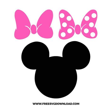 Minnie Mouse SVG & PNG Free Download - Free SVG Download | Scatole ...