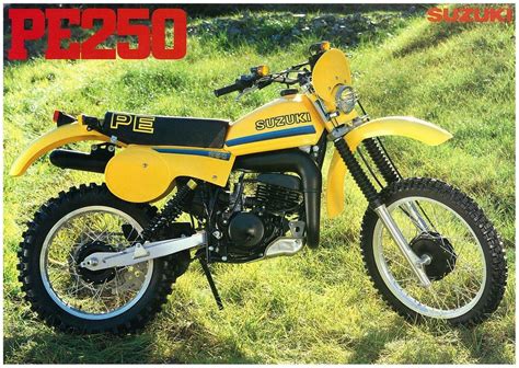 1980 Suzuki PE250 Brochure | Vintage bikes, Suzuki bikes, Suzuki