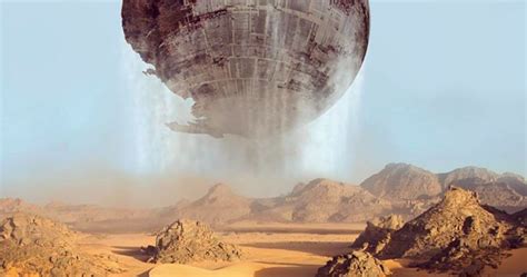 Death Star Rises from the Sands of Jakku in Crazy Unused Force Awakens ...