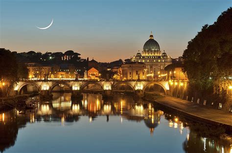 Night View Of Vatican City State by Salvator Barki