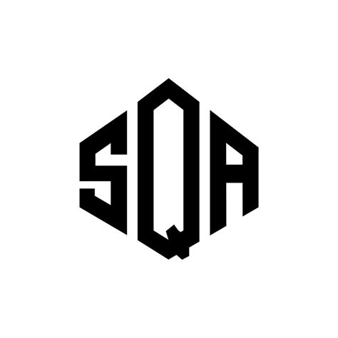 SQA letter logo design with polygon shape. SQA polygon and cube shape ...