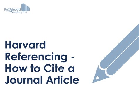 Harvard Referencing – How to Cite a Journal Article