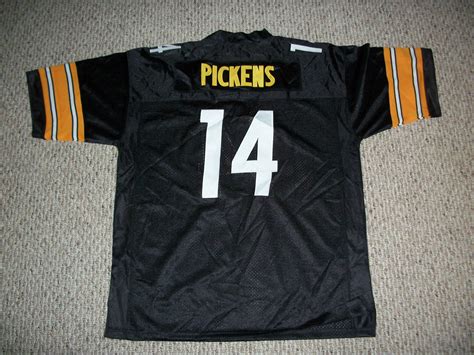 Unsigned George Pickens Jersey #14 Pittsburgh Custom Stitched Black New ...