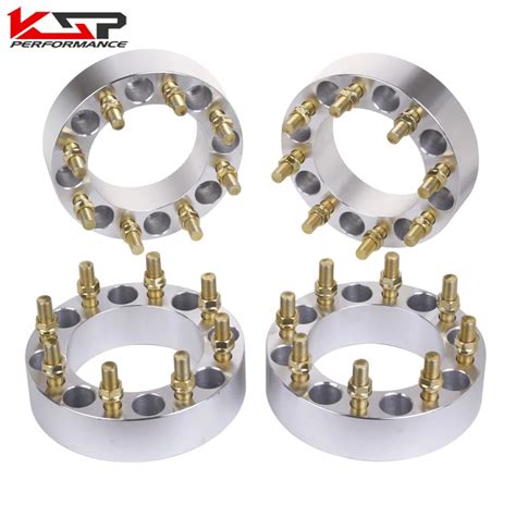 KSP 4 Pcs 2'' 50mm Thickness Wheel Spacers 8 Lug 8x6.5 To 8x6.5 (165.1 ...