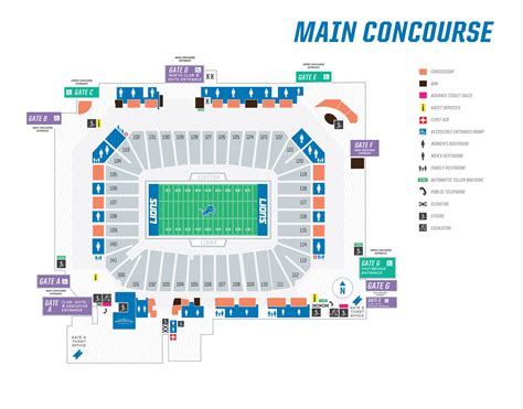 Seating Maps | Ford Field