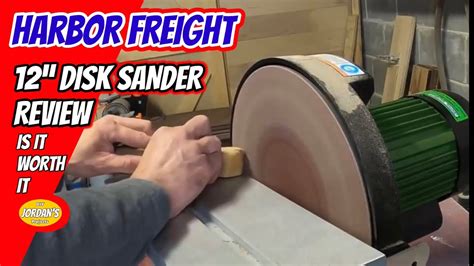 Harbor freight 12” DISK SANDER review - YouTube