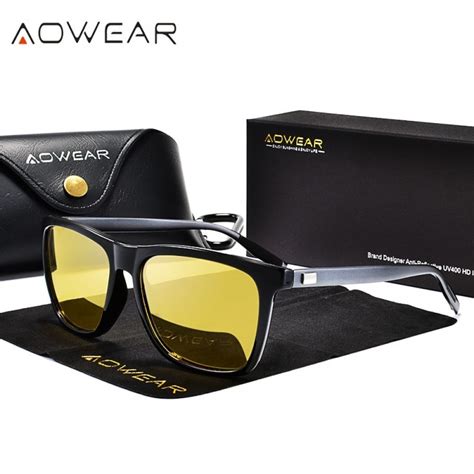 Aluminium Yellow Lens Sunglasse | Yellow lens sunglasses, Mens glasses ...