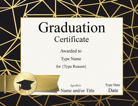 Graduation Certificate Template | Customize Online & Print