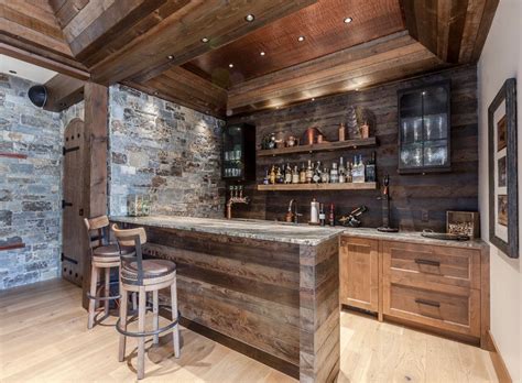 18 Marvelous Rustic Home Bar Ideas For Pure Enjoyment | Rustic basement ...