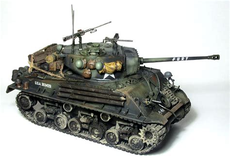 Italeri Sherman M4A3E8 Fury (1:35) - Imgur Tank Fury, Self Propelled ...