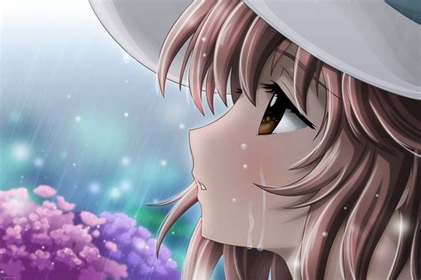 15++ Sad Anime Girl Crying In The Rain Wallpaper - Anime Wallpaper