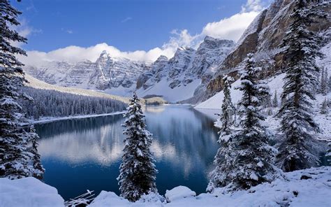 nature, Winter, Snow, Moraine Lake Wallpapers HD / Desktop and Mobile ...