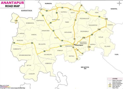 Anantapur Road Map