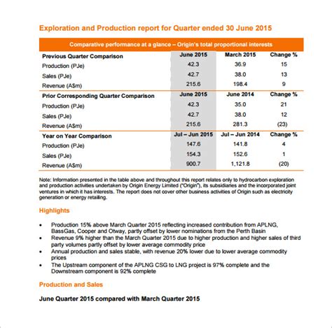 FREE 18+ Production Report Templates in PDF | MS Word | Apple Pages