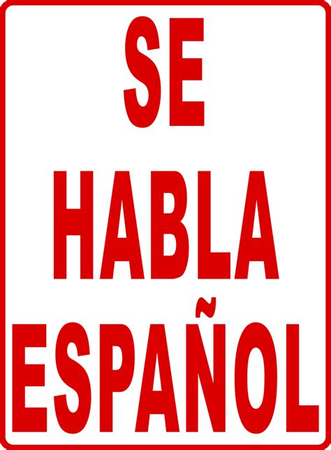 Se Habla Espaňol Sign – Signs by SalaGraphics