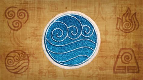 Avatar Water Tribe Emblem the Last Airbender Embroidered | Etsy