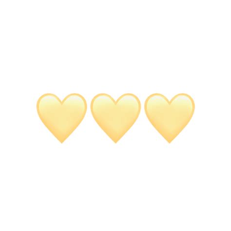 Yellow heart emoji png | Histórias