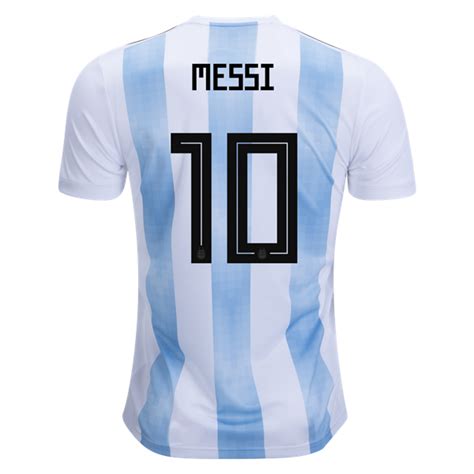 ARGENTINA LIONEL MESSI #10 WHITE & BLUE 2018 WORLD CUP HOME PLAYER ...