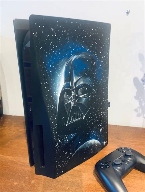 Custom playstation PS5 Dark Vador de Stars Wars, peinture sur coque ...