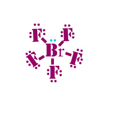 Lewis structure of BrF5:Biochemhelp