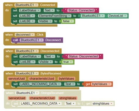 Trying to read data from BLE module - General Discussion - MIT App ...