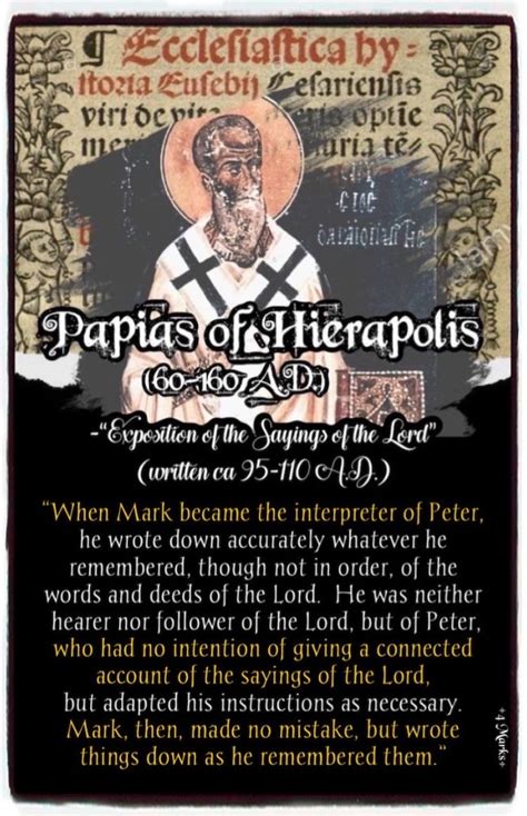 Papias of Hierapolis - The 4 Marks