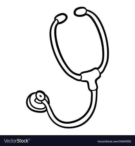 Stethoscope Coloring Page Clipart 4519630 Pinclipart | Images and ...