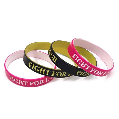 Custom Color Coated Inspirational Rubber Bracelets - Your Promotional ...