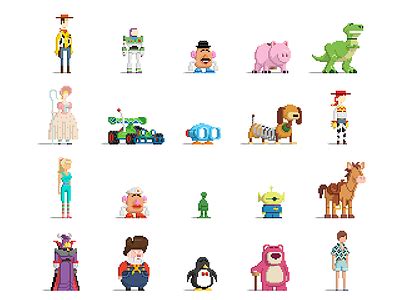 Pixel Toy Story by Alex Kelsey on Dribbble