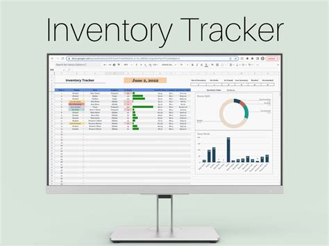 Inventory Dashboard Google Sheets Inventory Tracker Know When Your ...