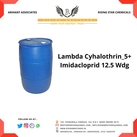 Lambda Cyhalothrin_5+ Imidacloprid 12.5 Wdg, Hdpe, 210 KG at Rs 100 ...