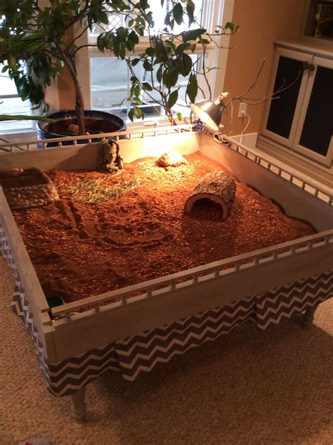 Pin by Kathy Strickler on Animals | Tortoise habitat, Tortoise table ...