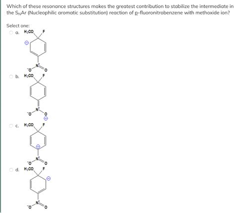 Solved Which of these resonance structures makes the | Chegg.com