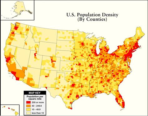 Map Of Us Population Density 2020