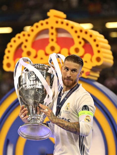 Sergio Ramos at the celebration of Real Madrid's 12th UEFA Champions ...